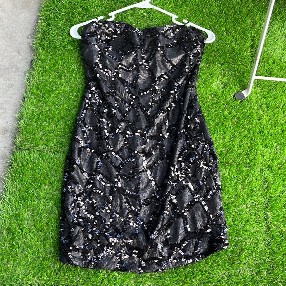 Black squin dress
